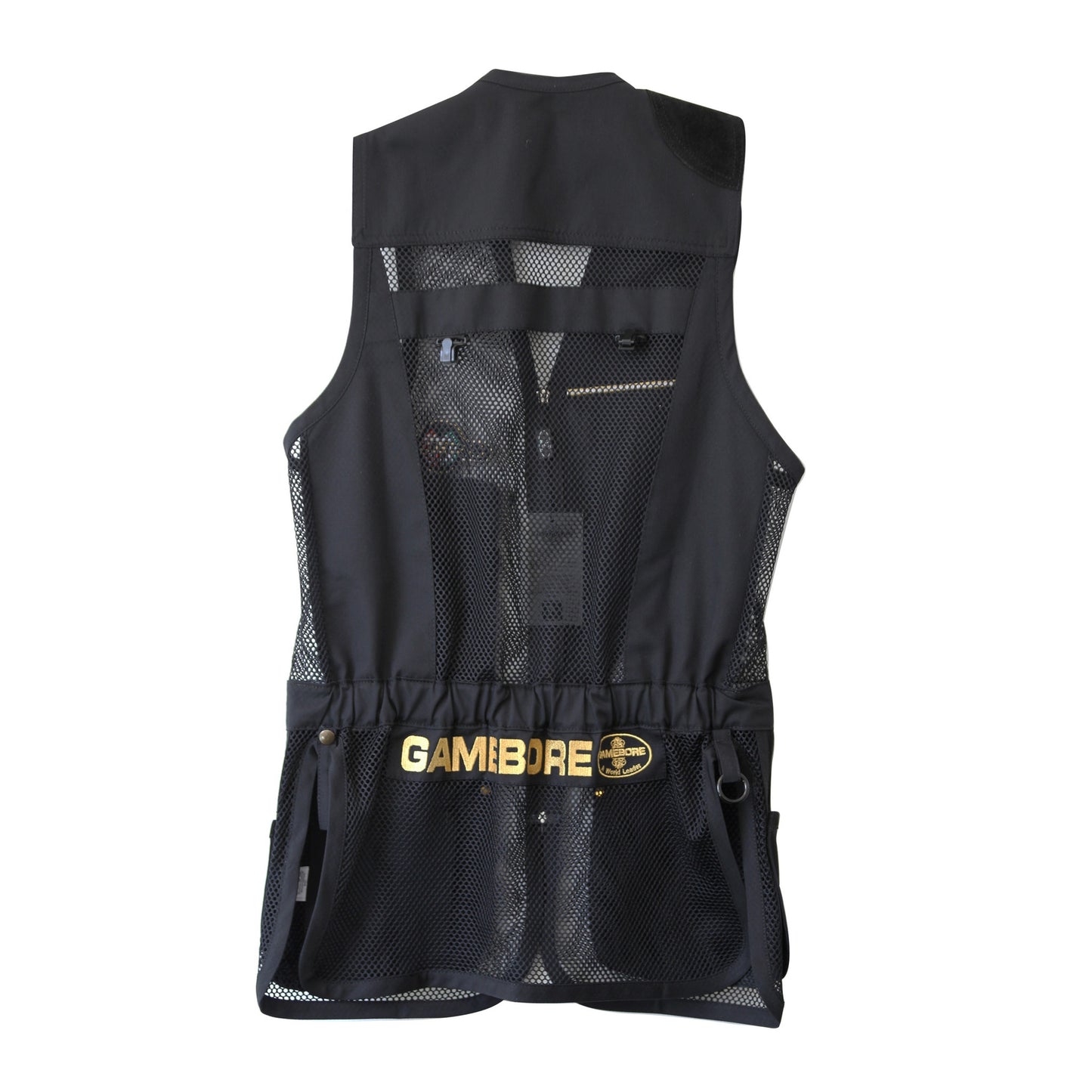 Castellani for Gamebore Clay Shooting Vest - Black & Gold