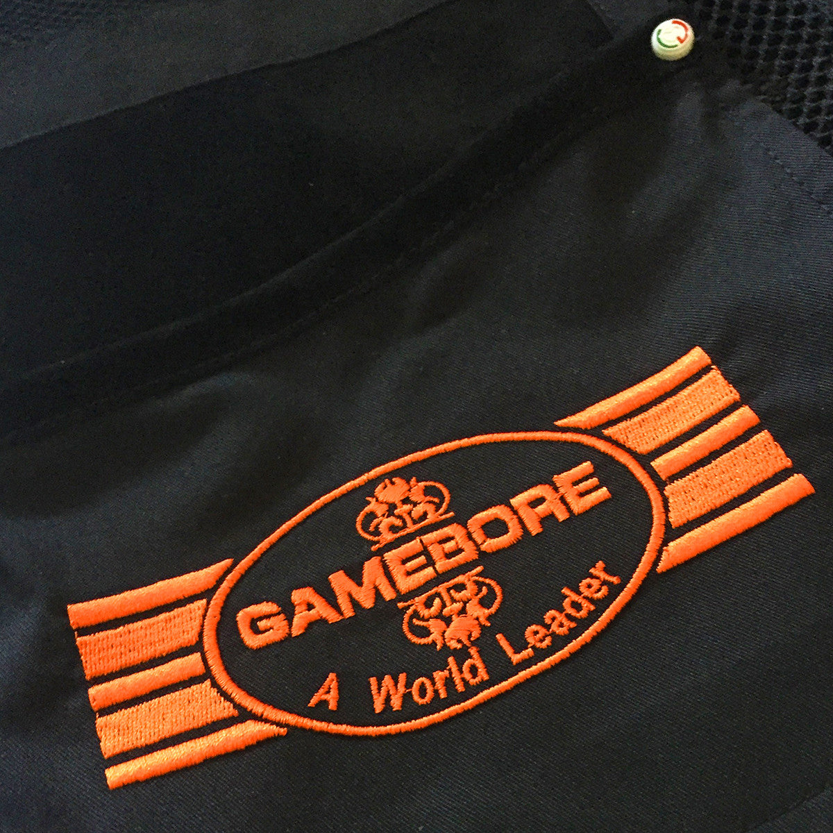Castellani for Gamebore Clay Shooting Vest - Black & Orange